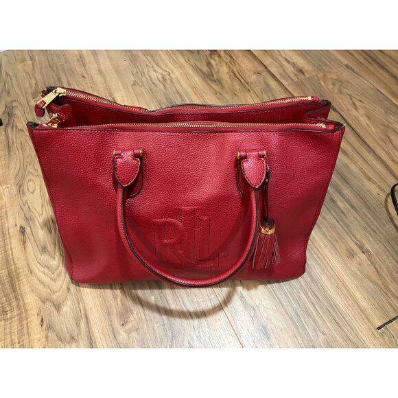 Pre-Owned Red Ralph Lauren RLL Shoulder Bag -tassels - Picture 3 of 16